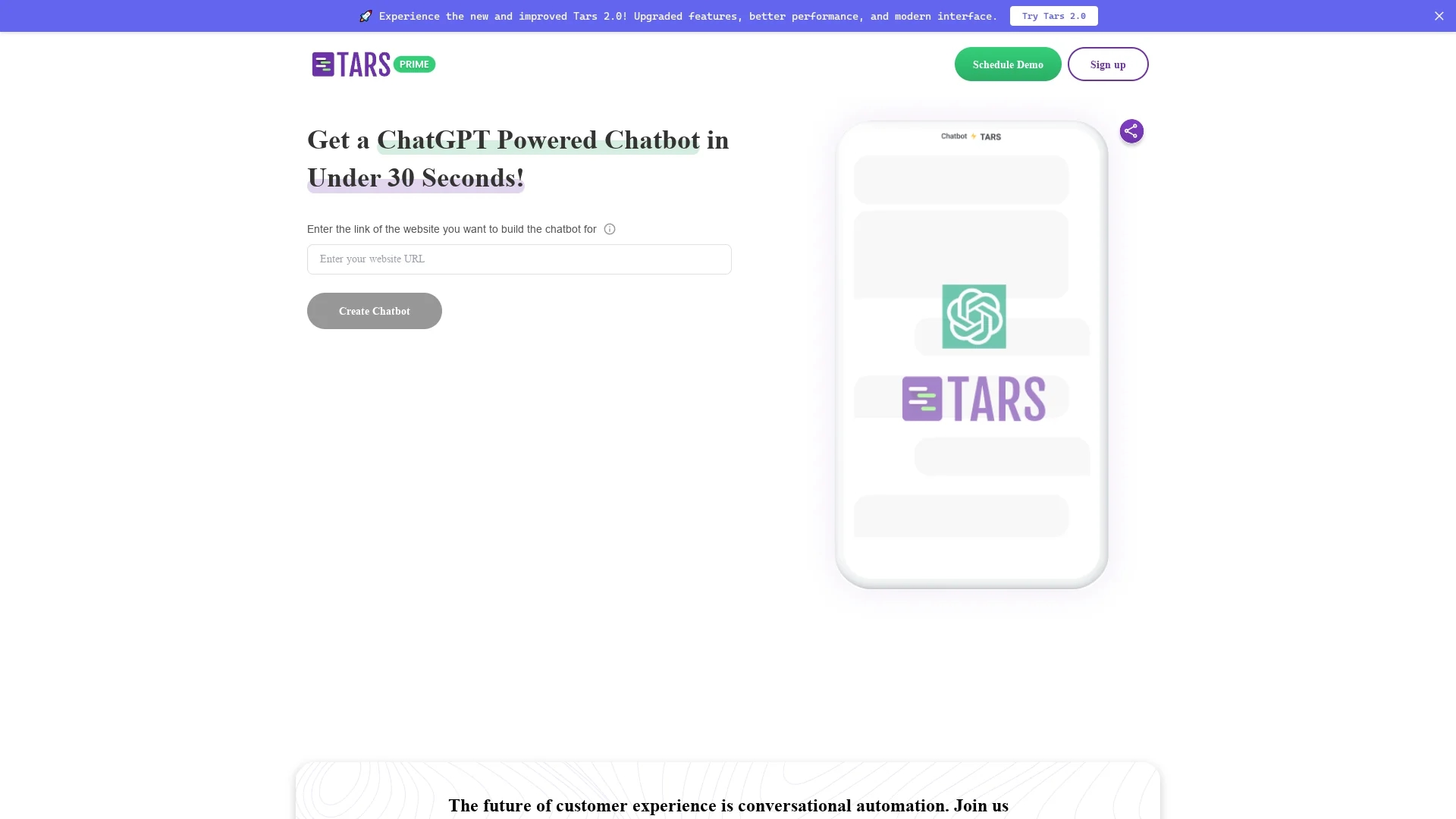 tars-prime homepage
