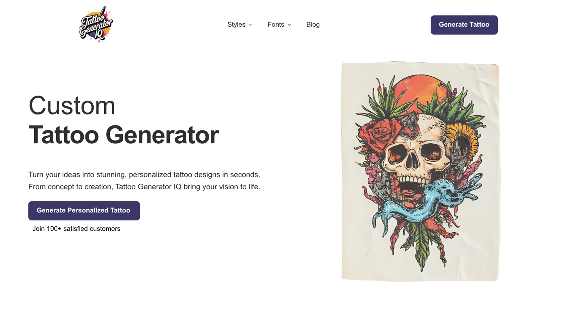tattoo-generator-iq homepage