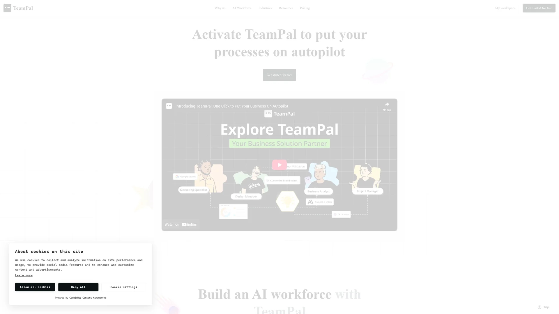 teampal homepage