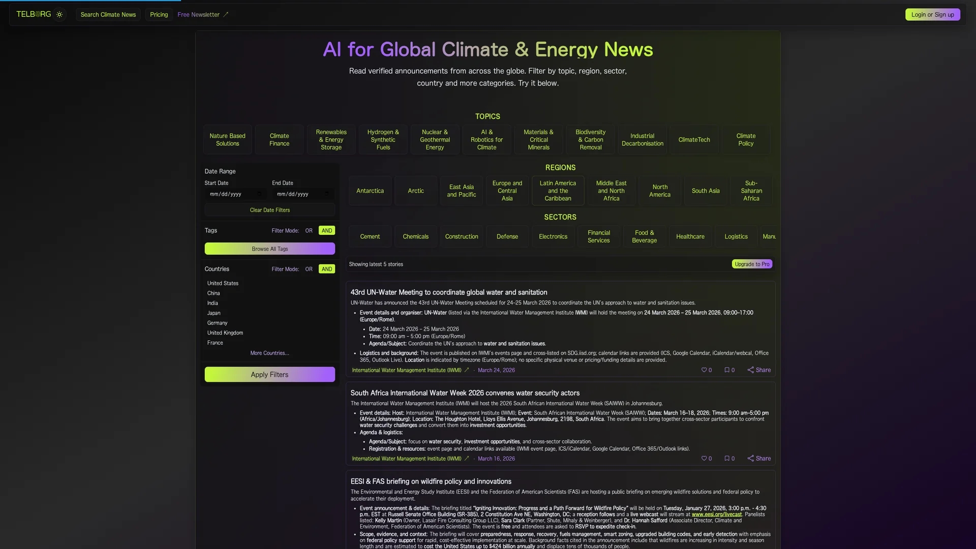 telborg homepage