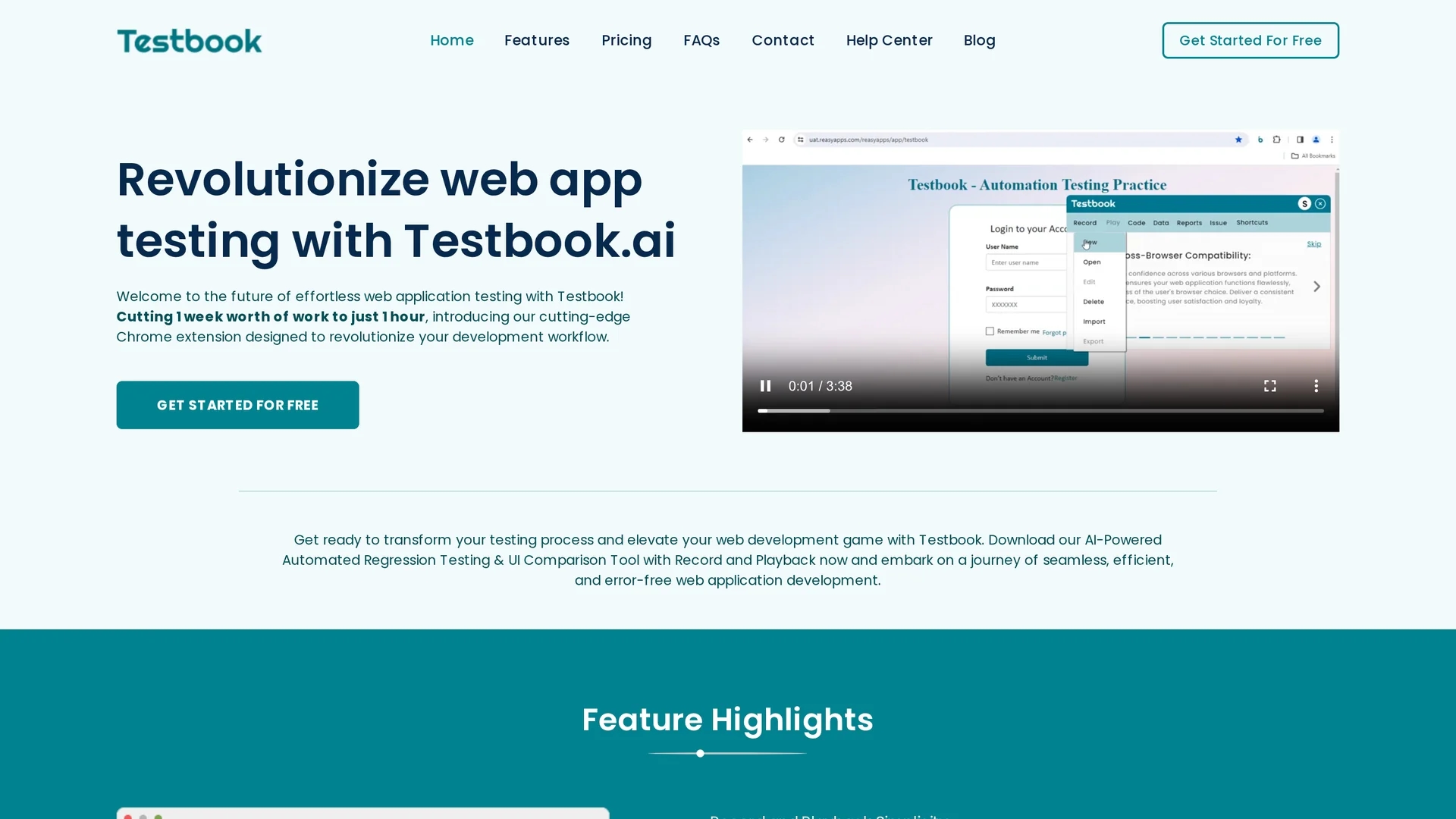 testbook-ai homepage