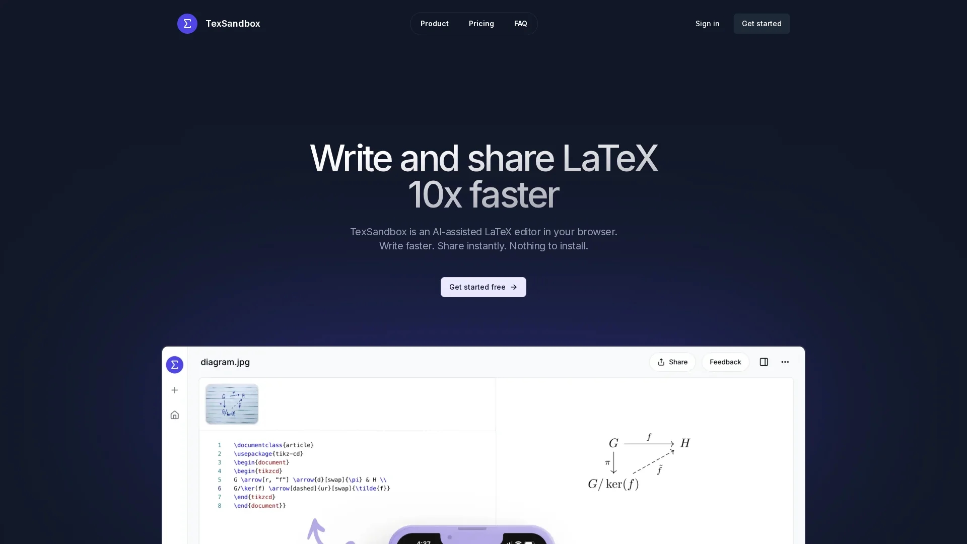 texsandbox homepage