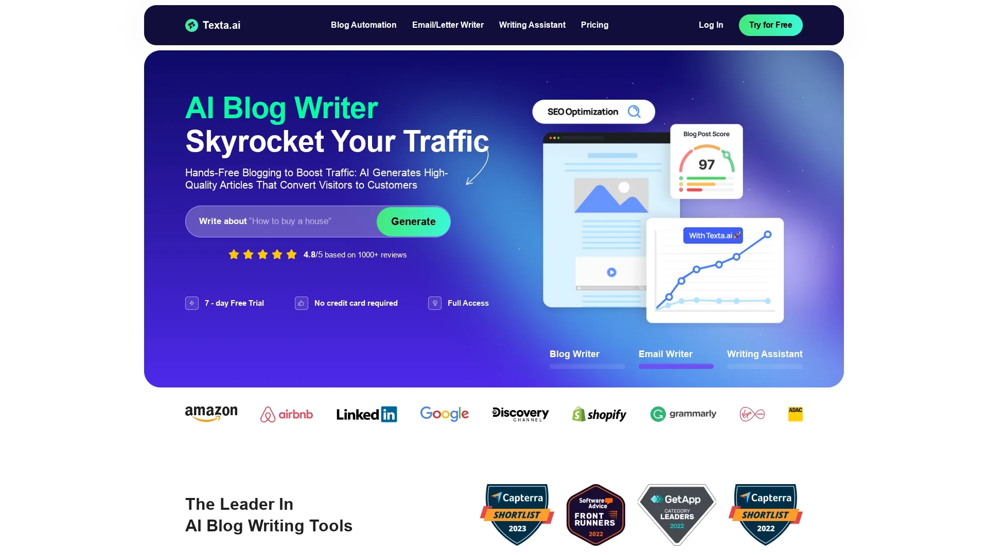 texta homepage