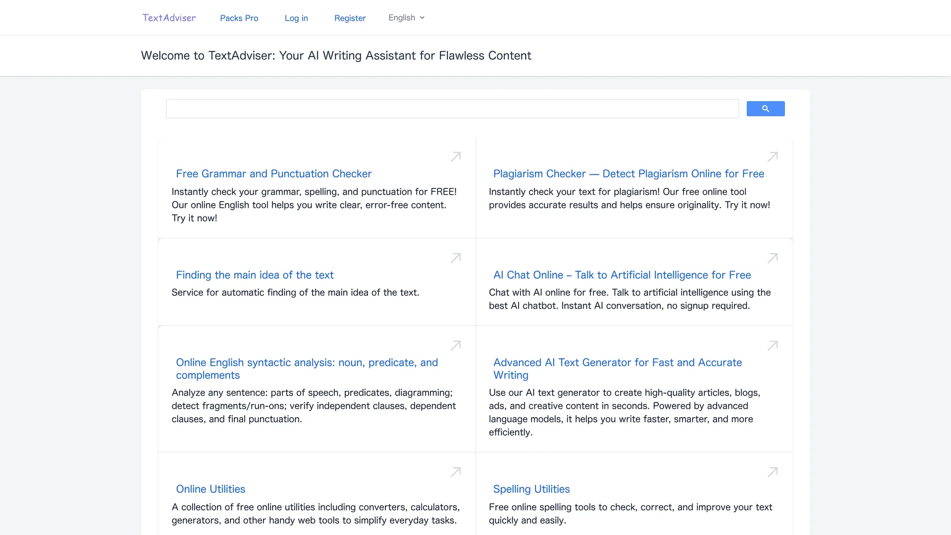 textadviser-com homepage