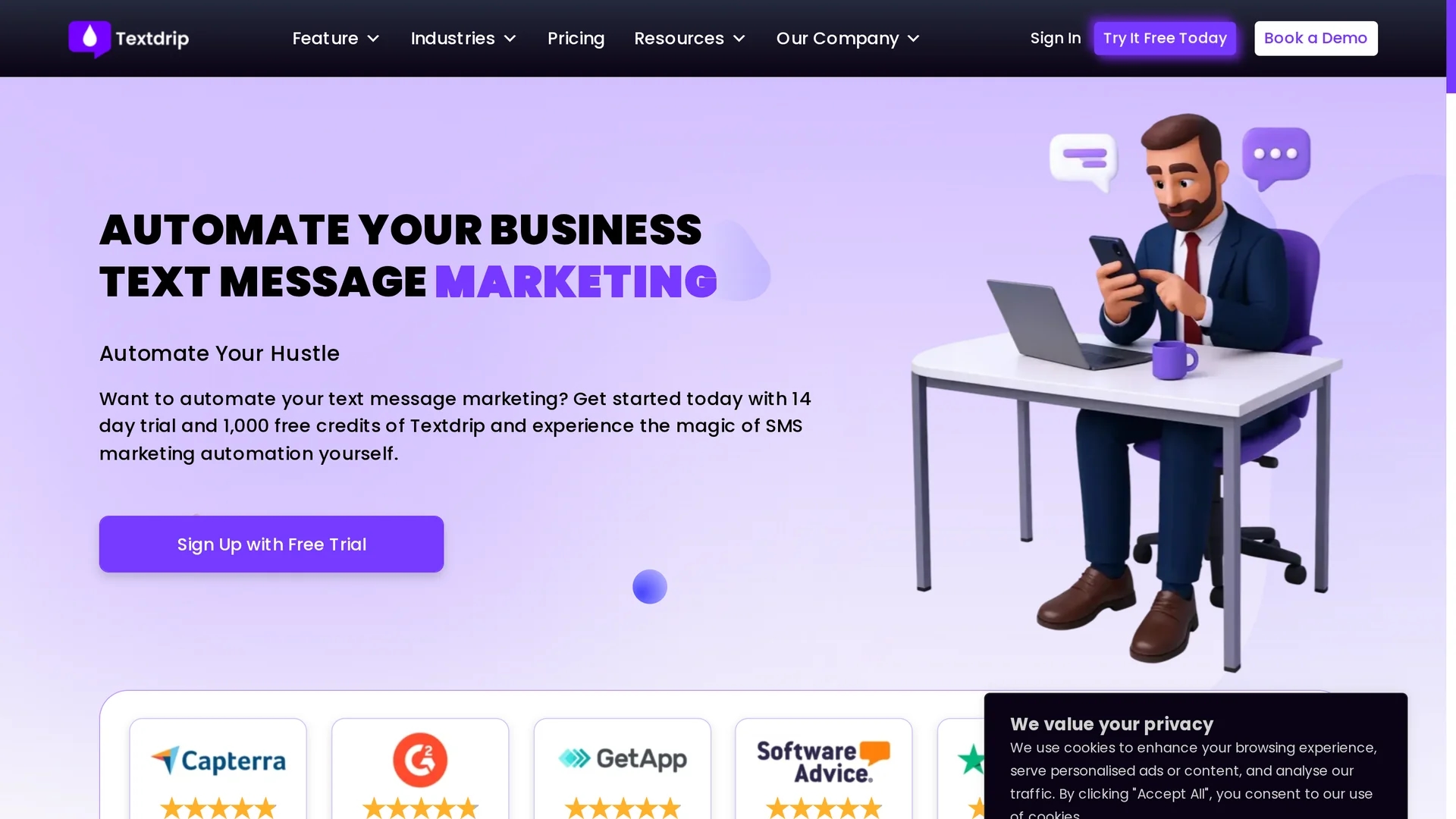 textdrip homepage