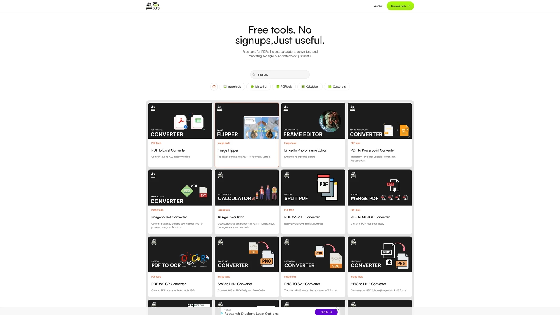 thetoolbus-ai homepage