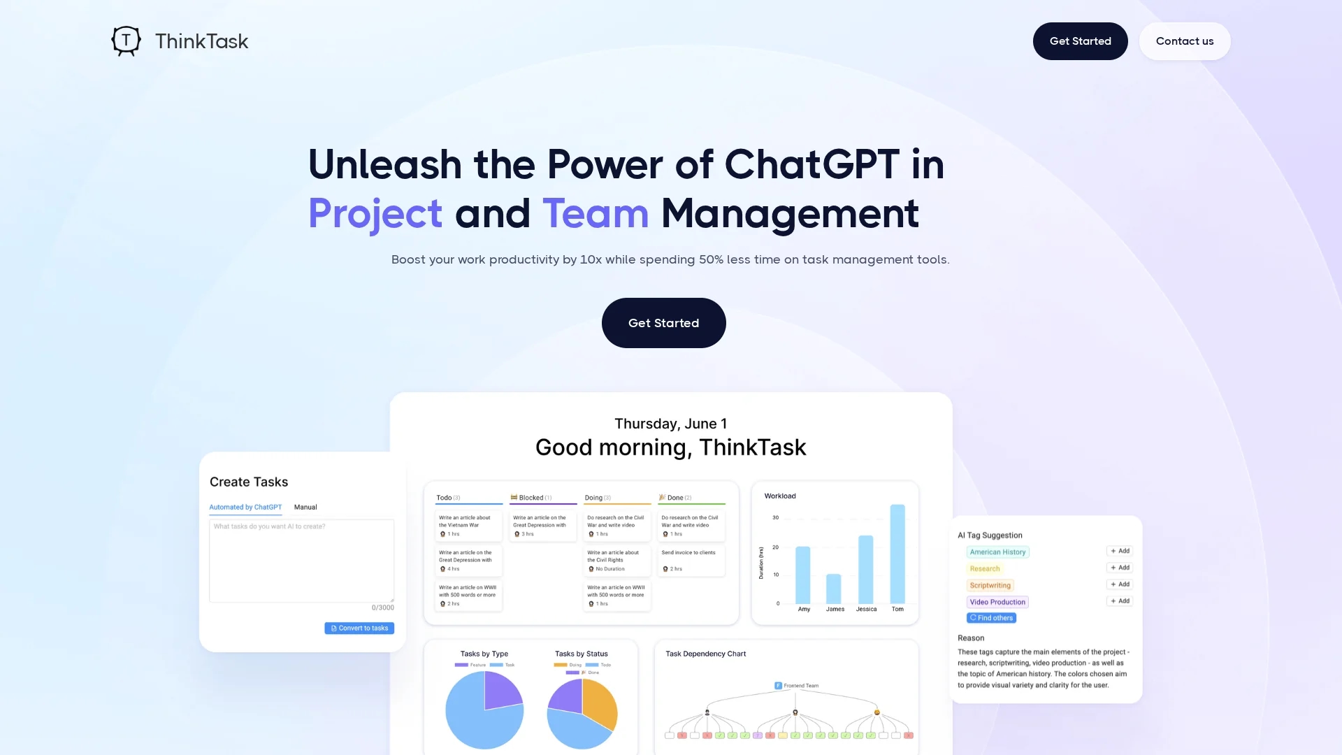 thinktask homepage