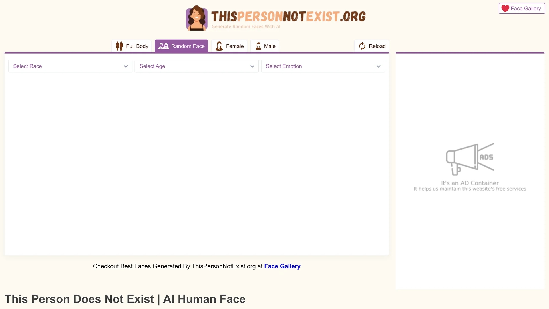 this-person-not-exist homepage