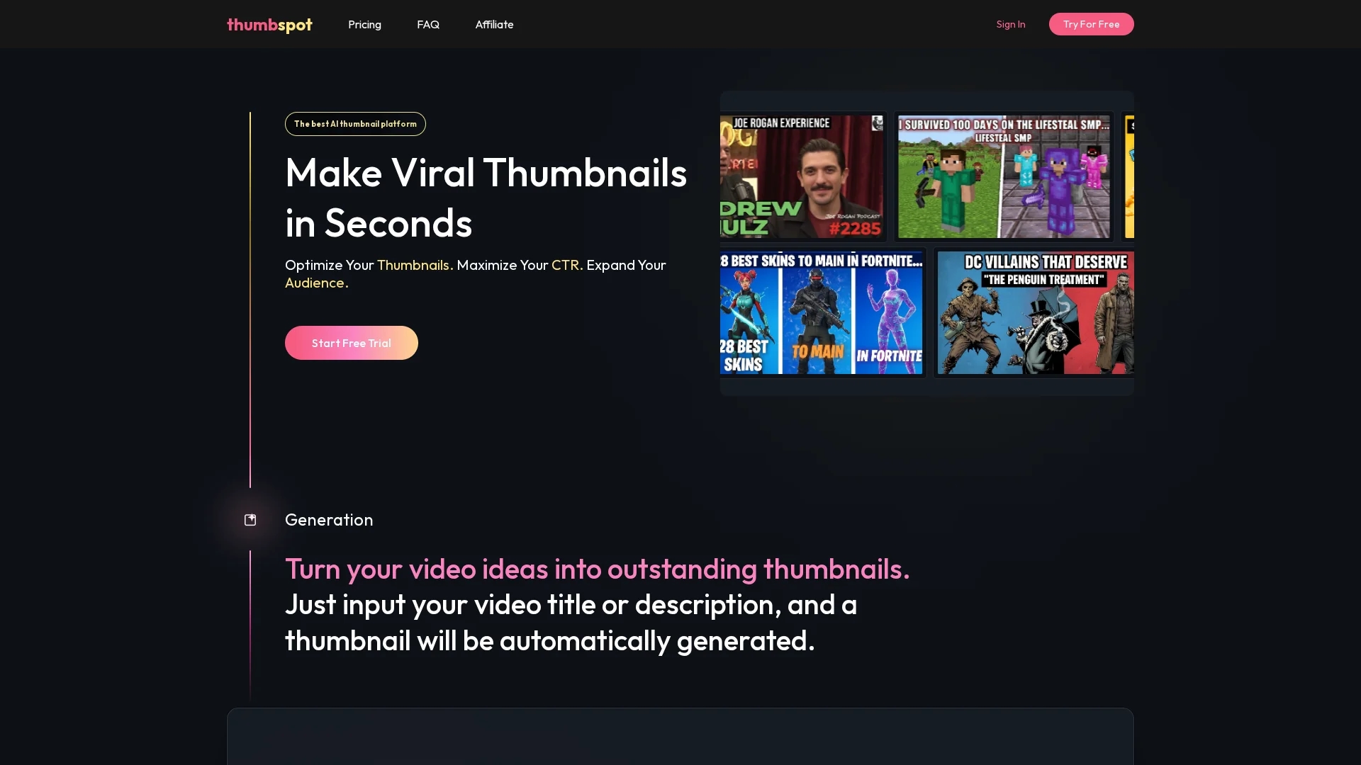 thumbspot homepage