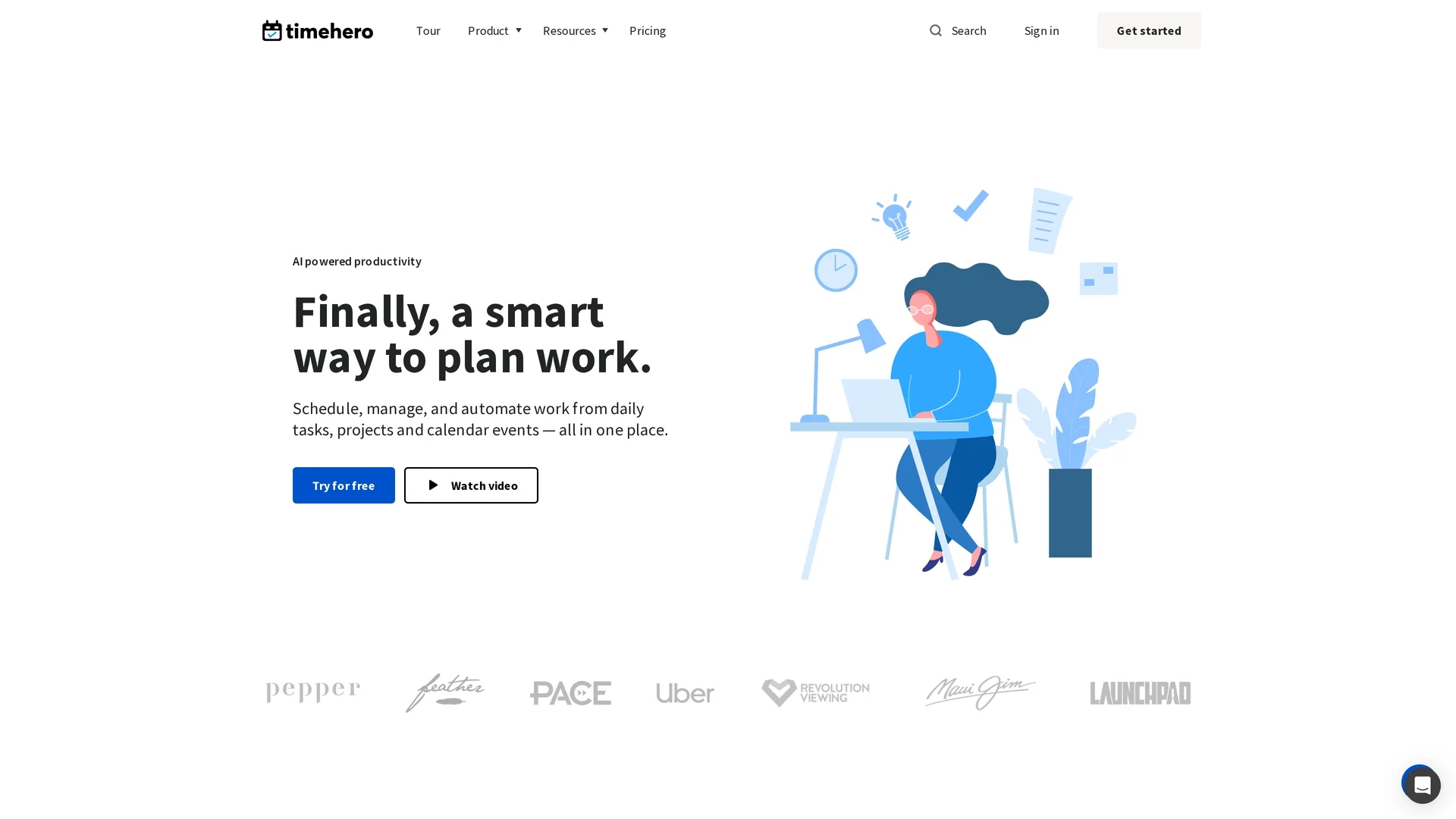 timehero-com homepage