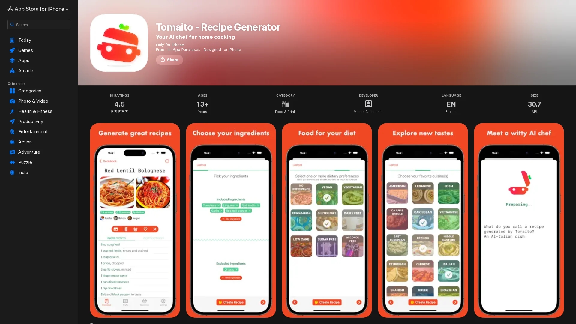 tomaito homepage