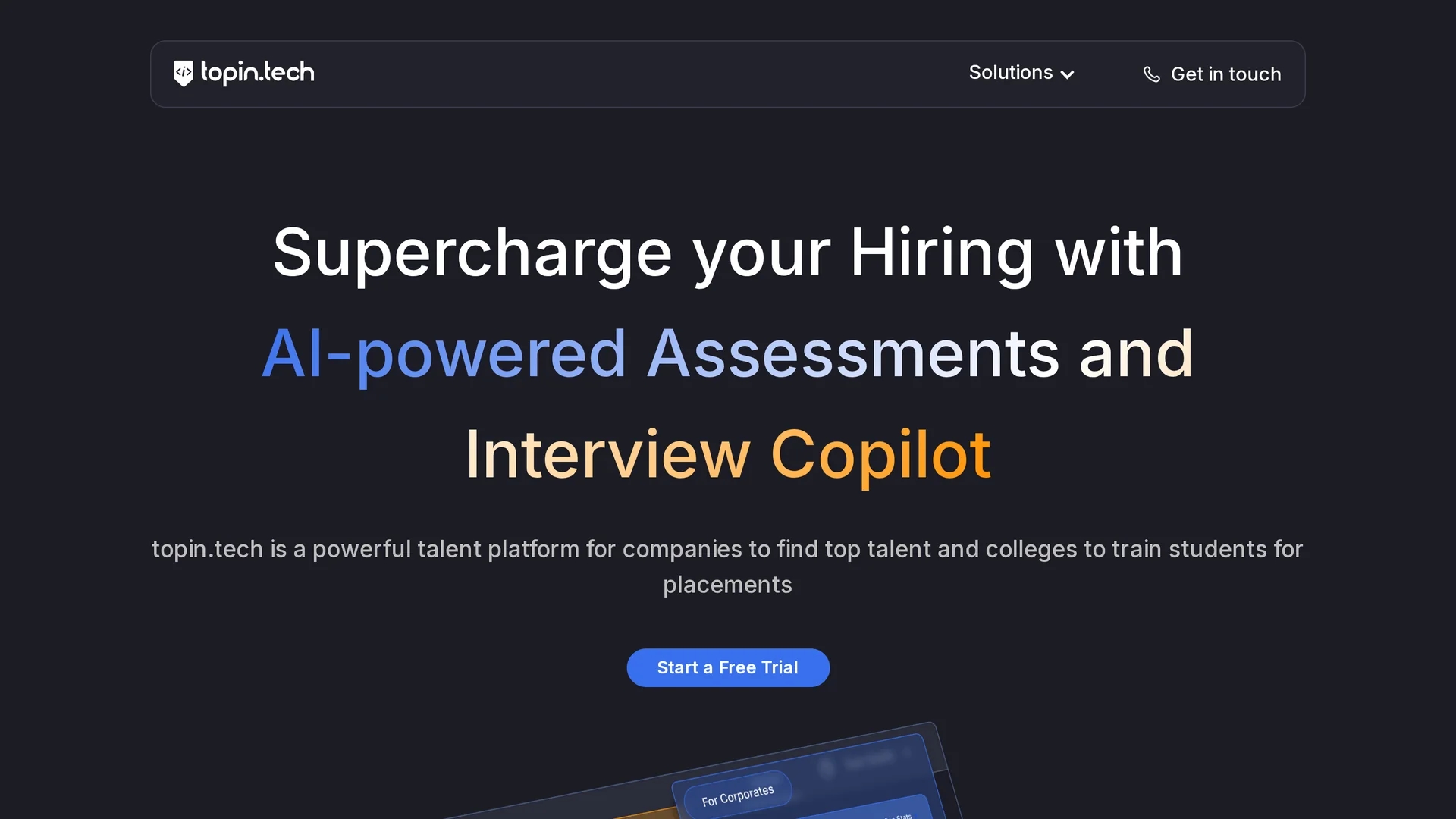 topin-tech homepage