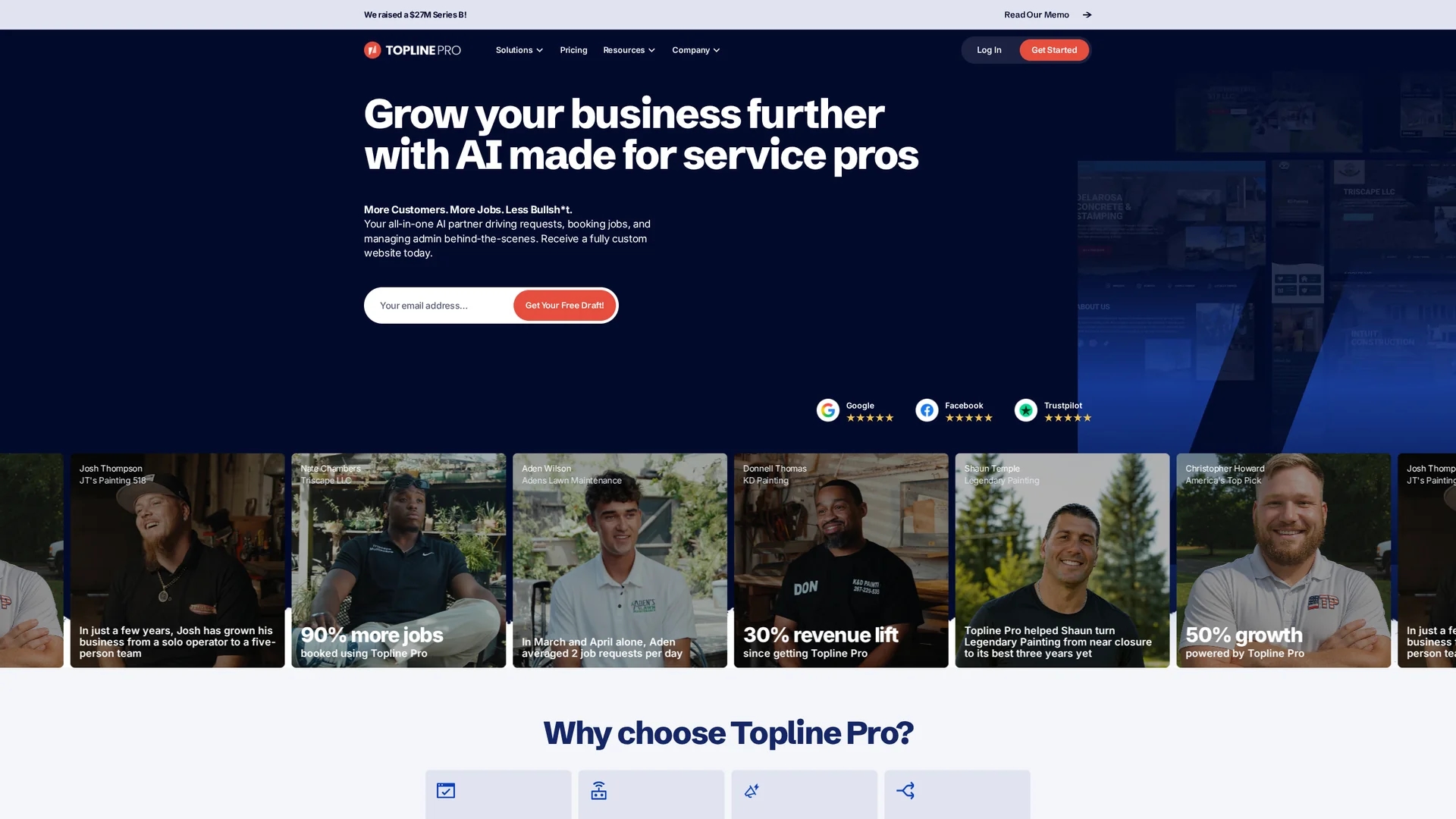 topline-pro homepage