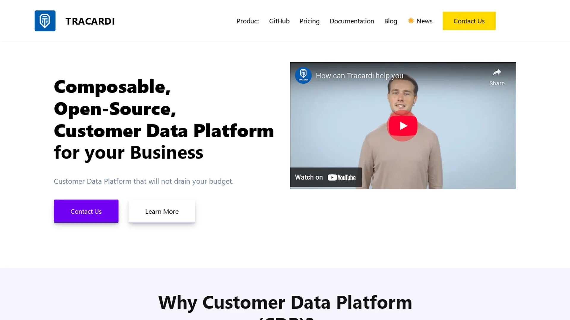 tracardi homepage