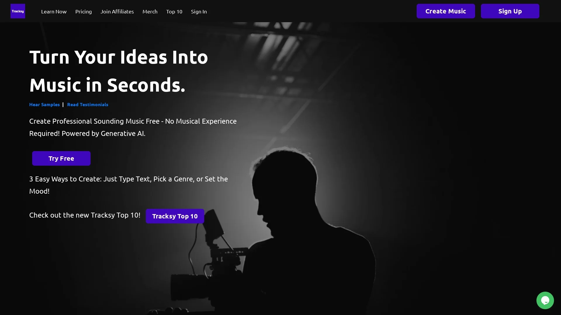 tracksy homepage