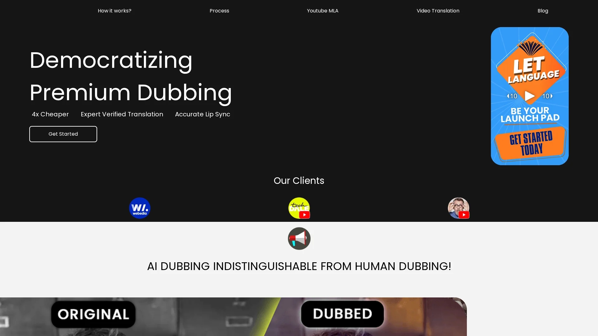 translatetracks homepage