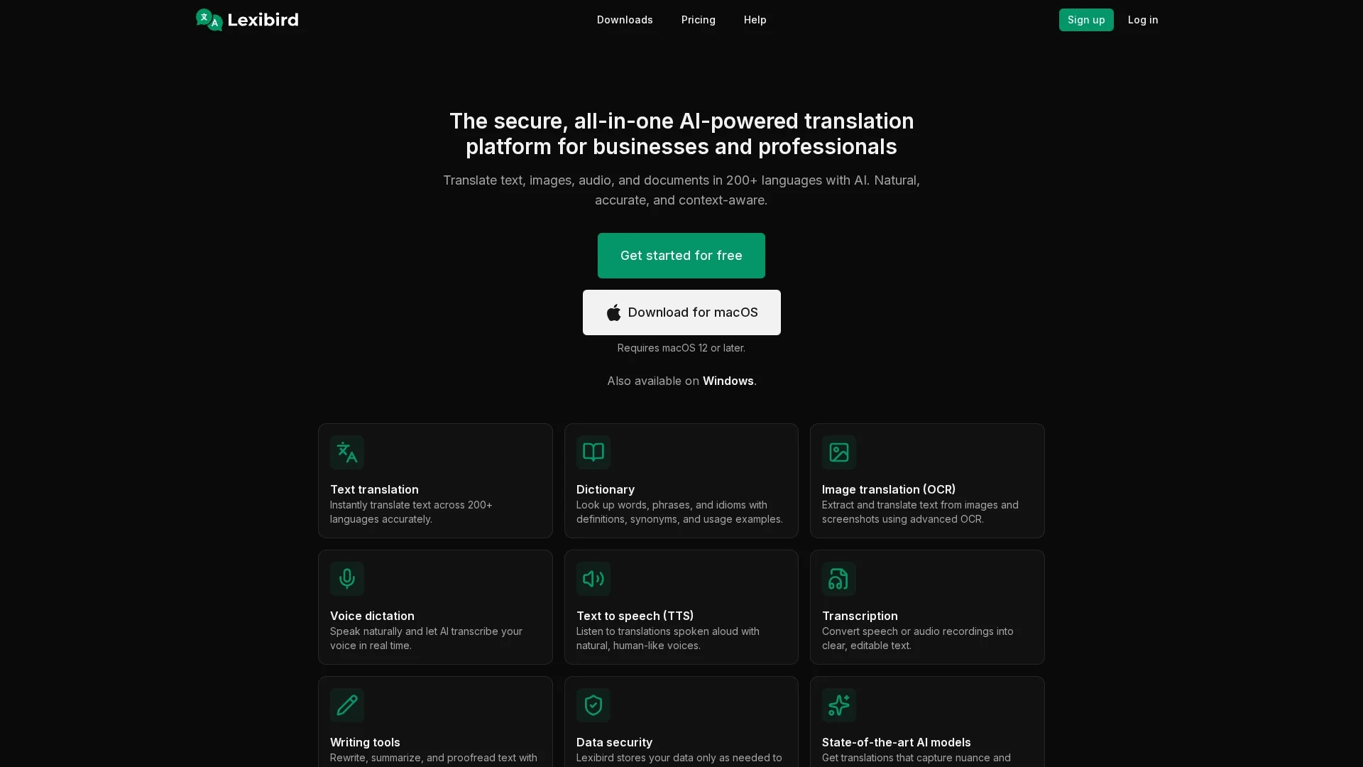 translatium-app homepage
