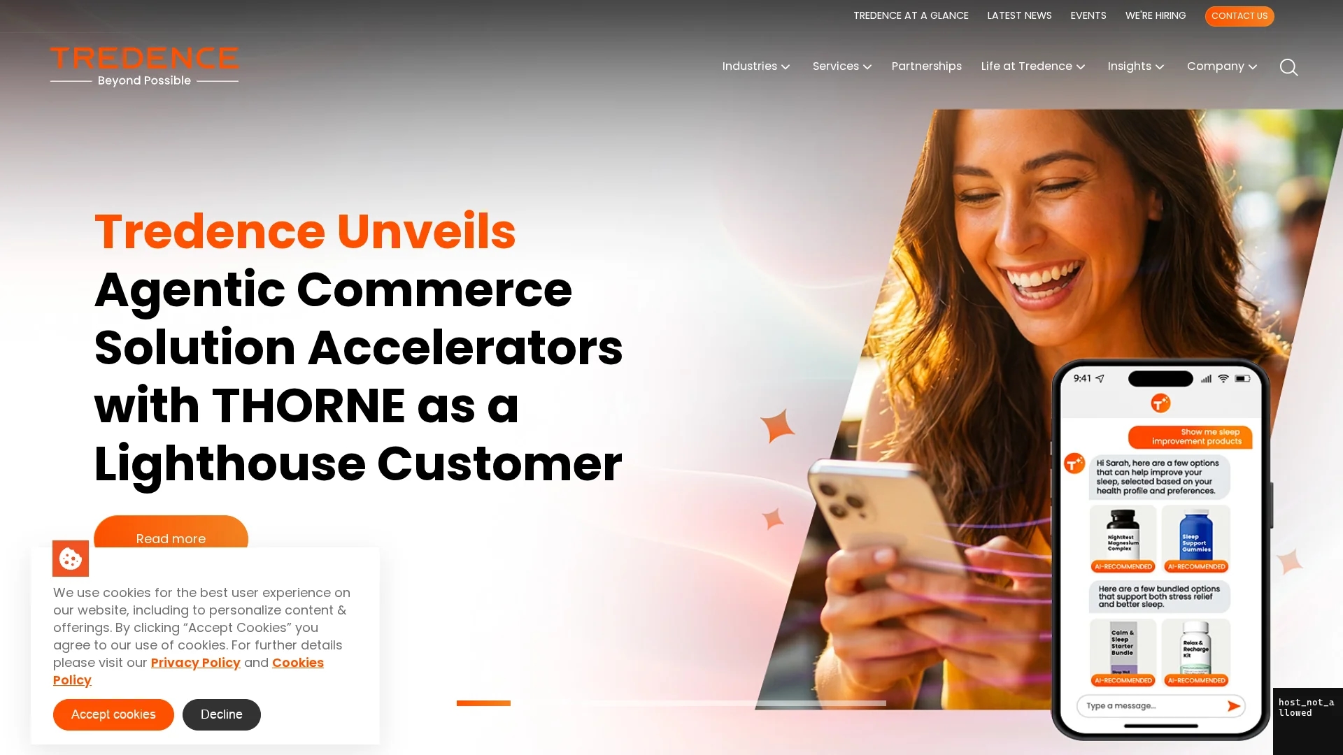 tredence-com homepage
