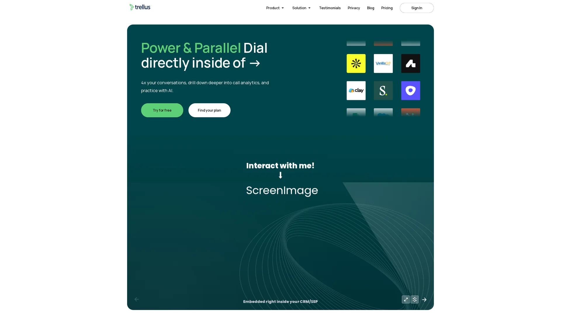 trellus homepage
