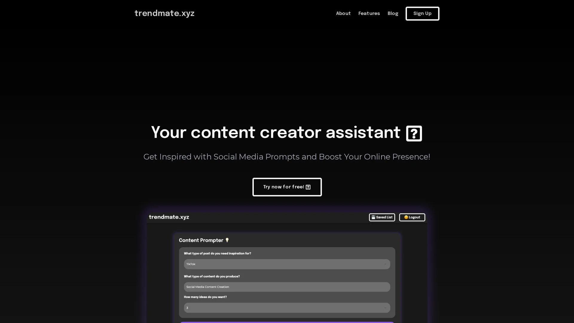trendmate-xyz homepage