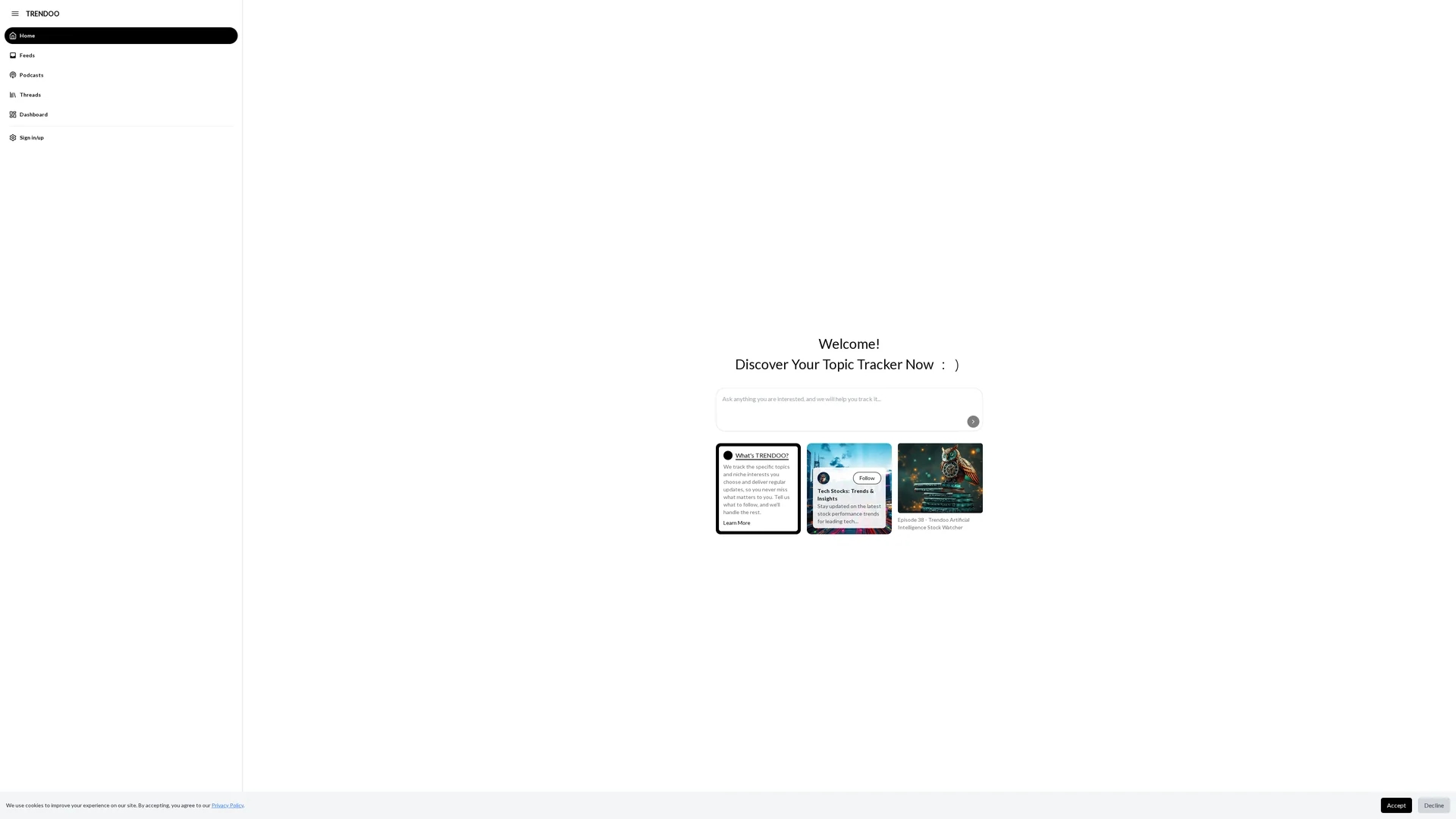 trendoo homepage