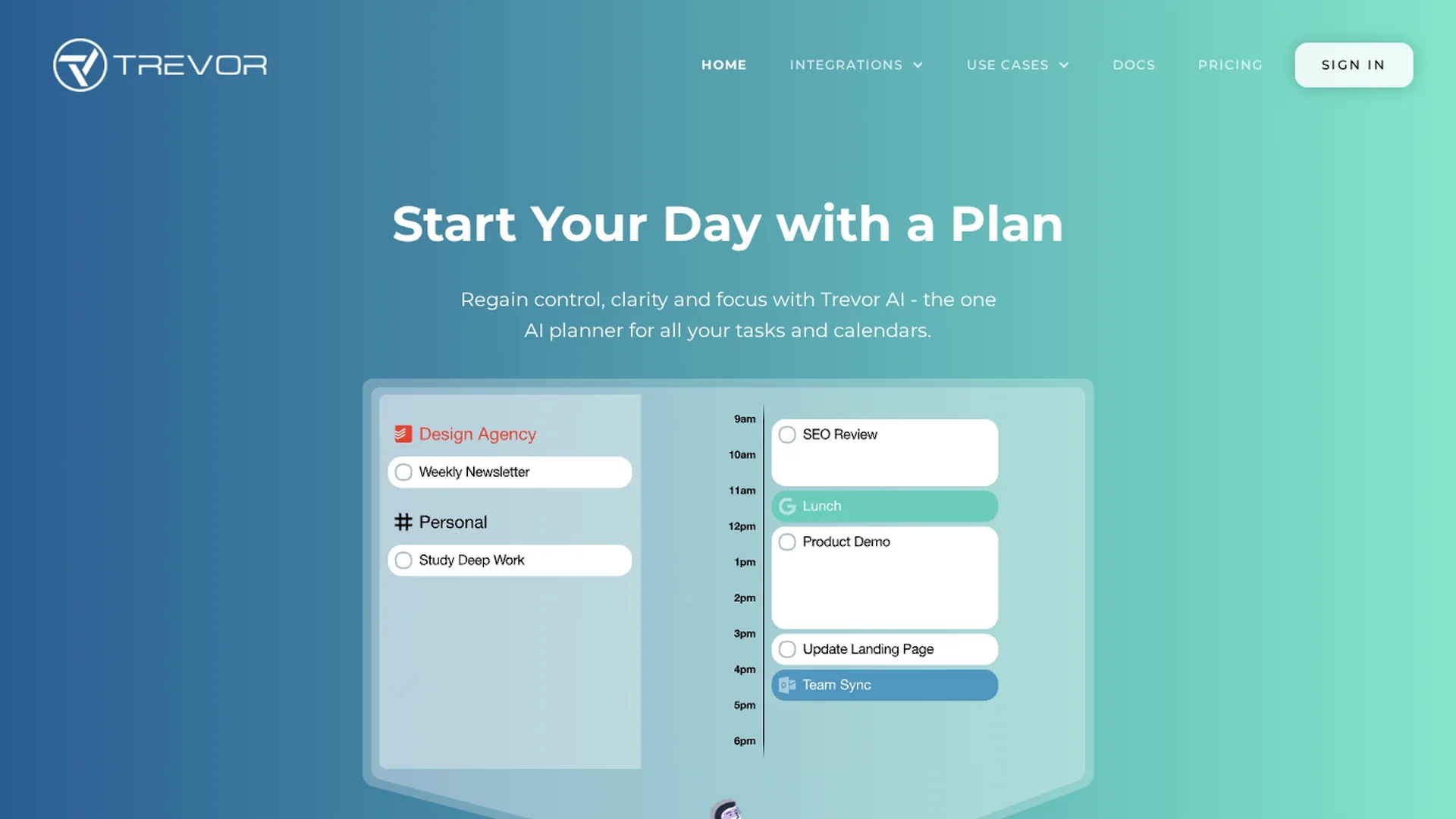 trevorai-com homepage