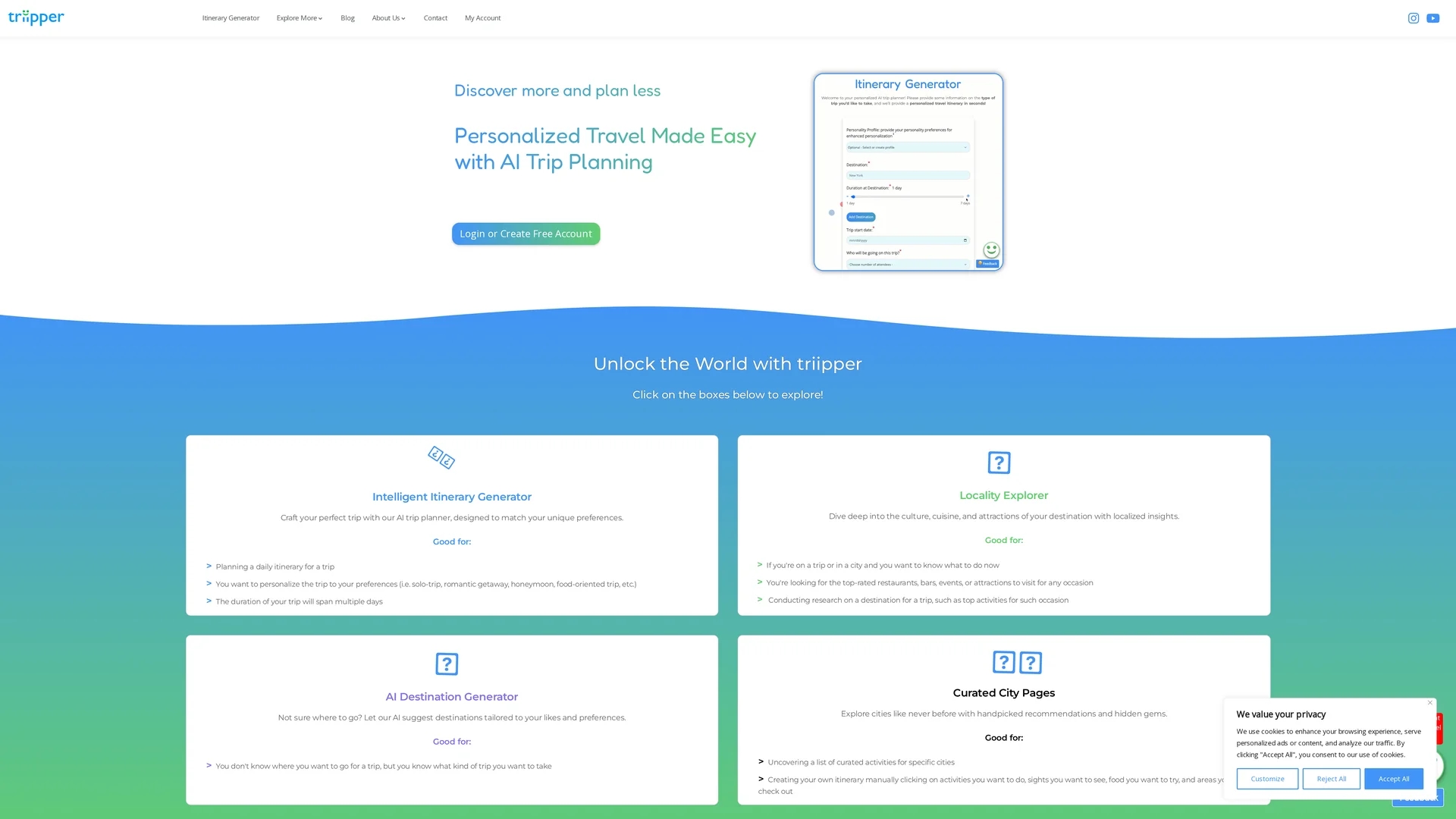 triipper homepage