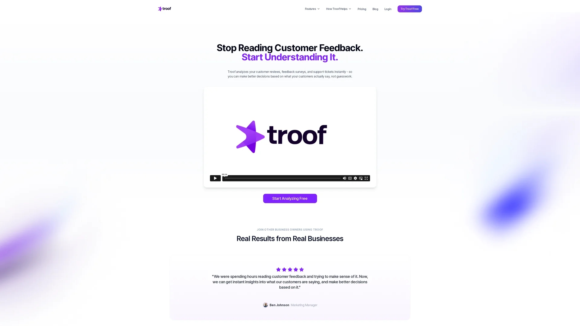 troof-ai homepage