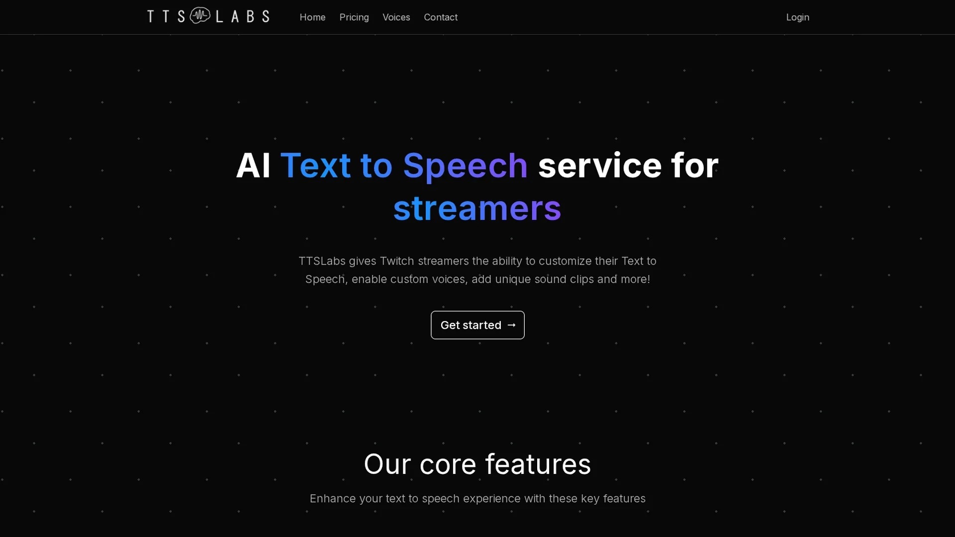 ttslabs homepage