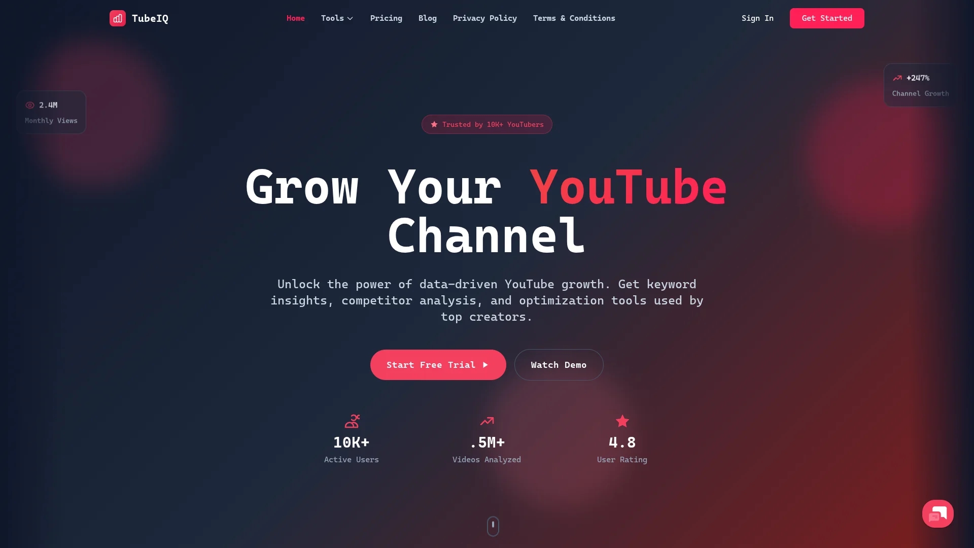 tubeiq homepage