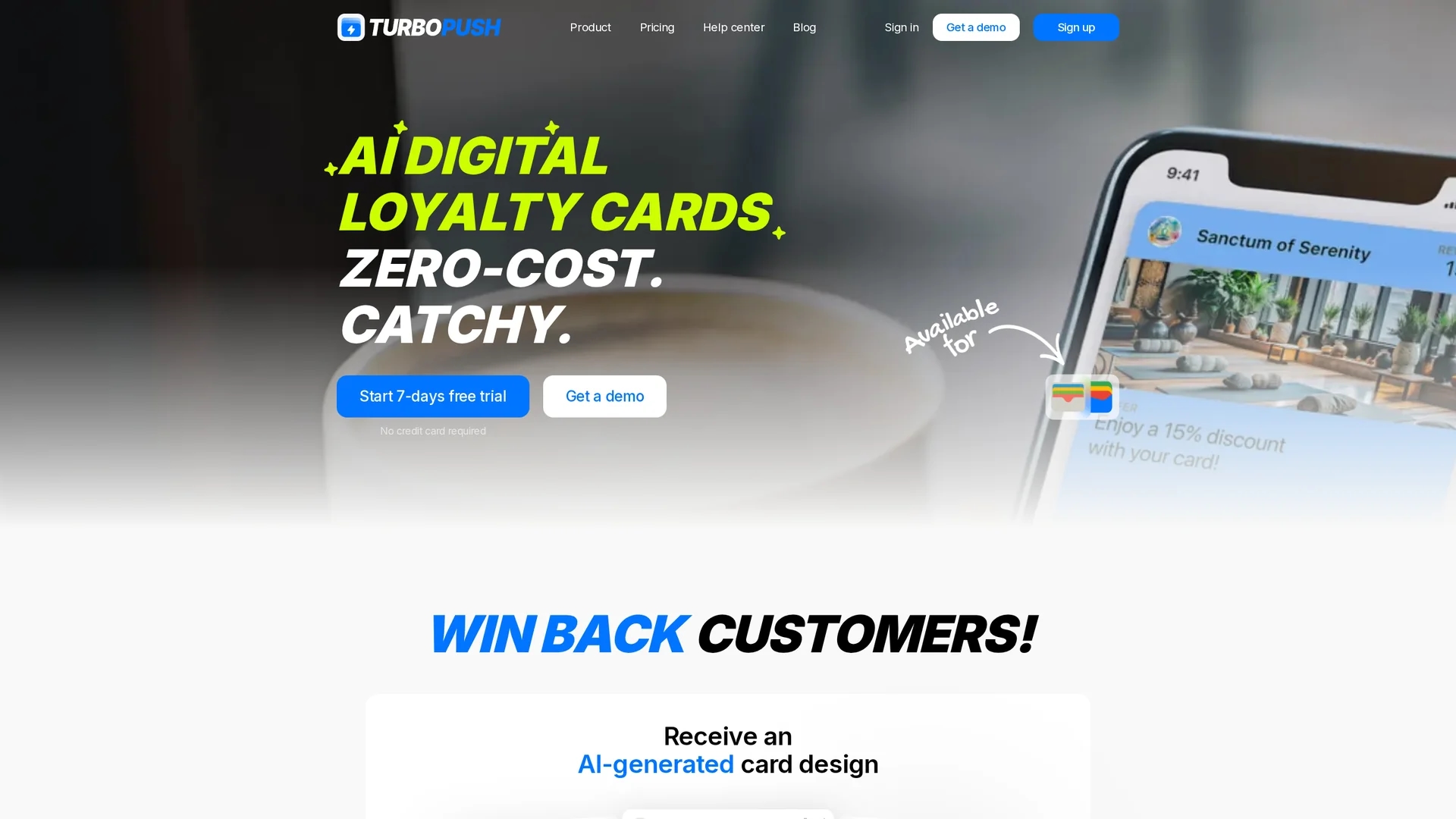 turbopush homepage