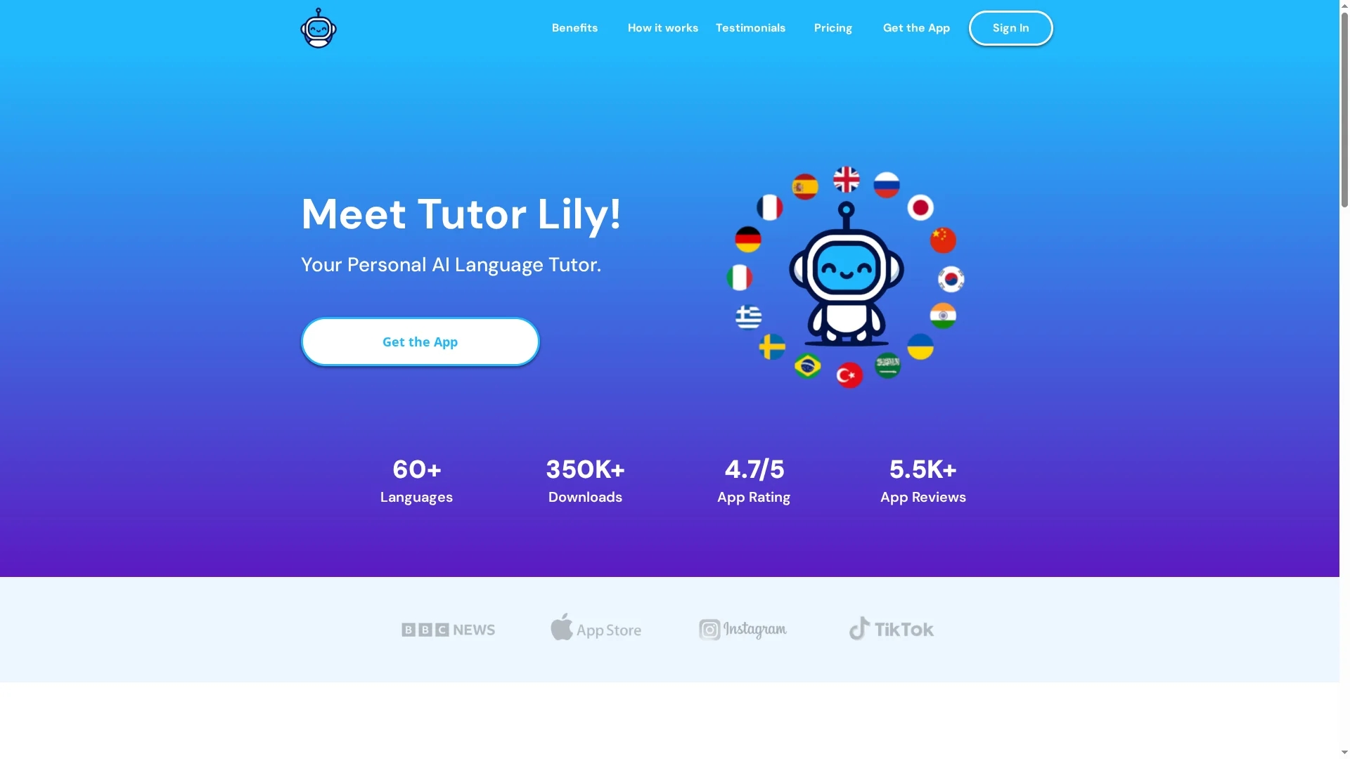 tutor-lily homepage