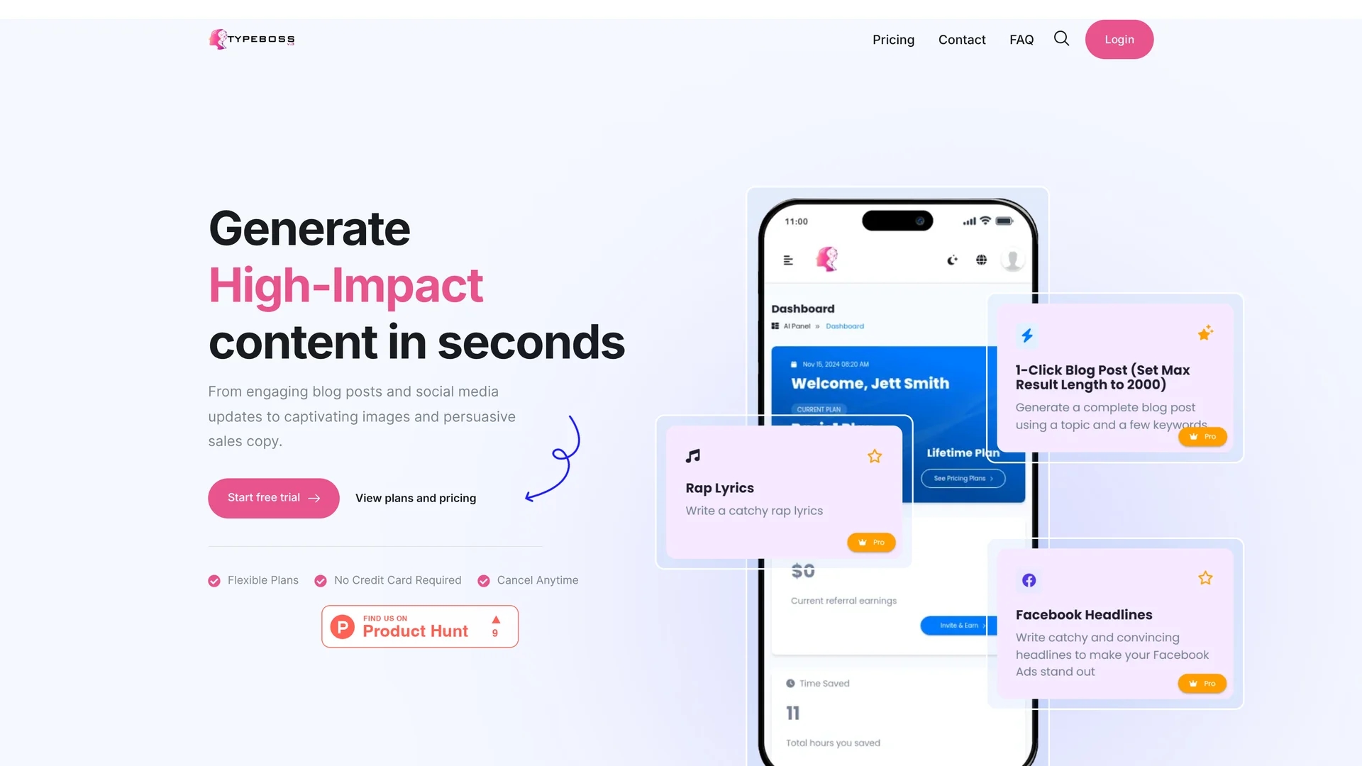 typeboss homepage