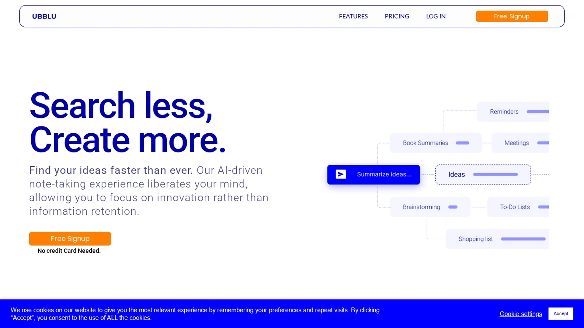 ubblu homepage