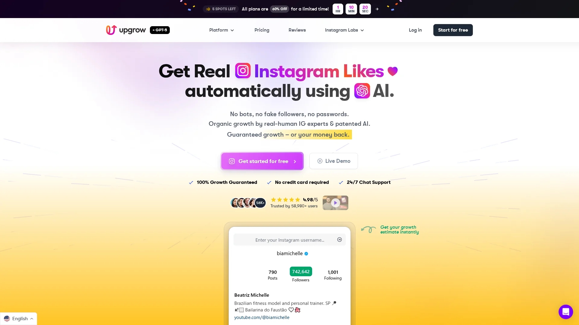 upgrow-com homepage