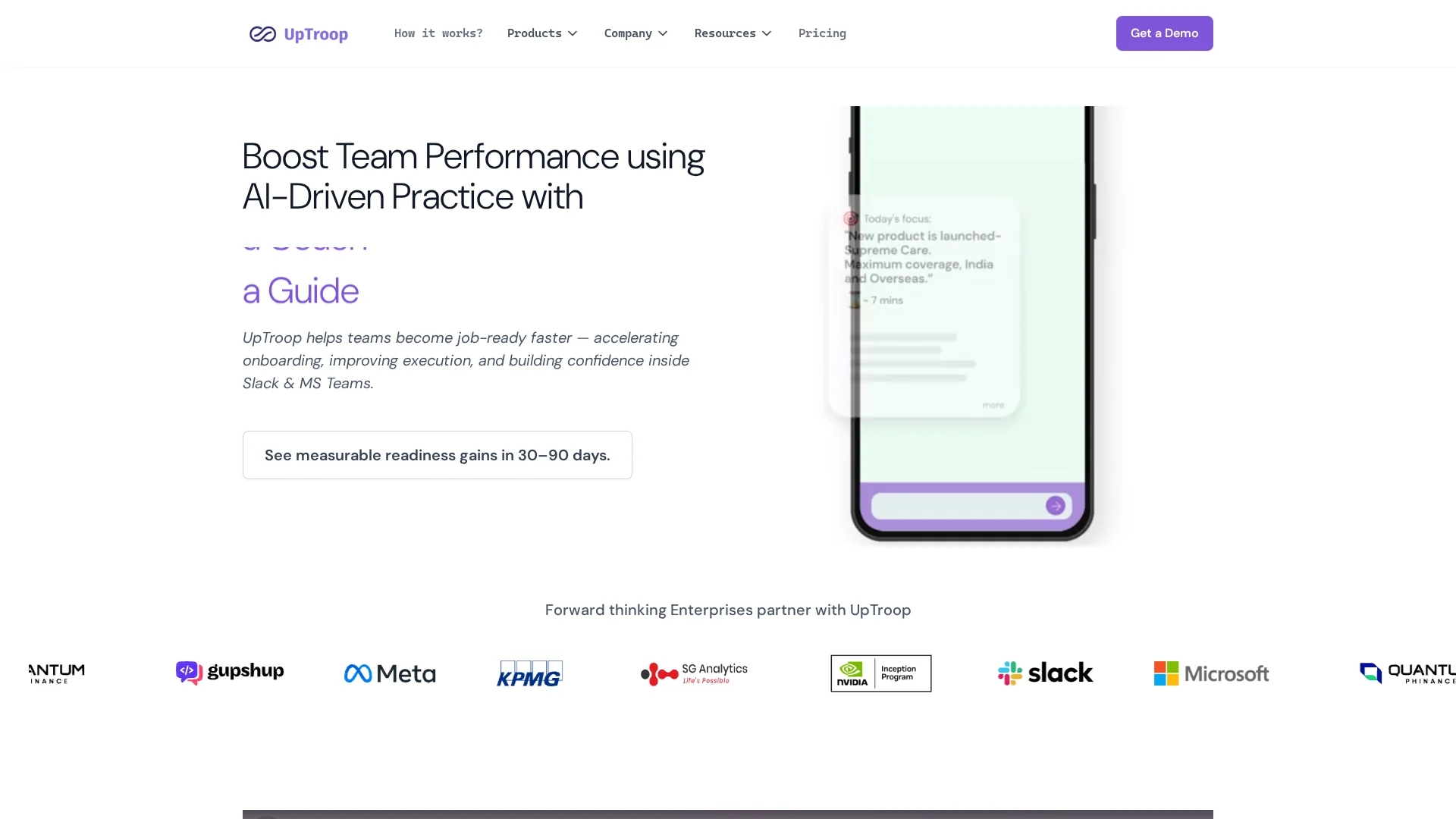 uptroop homepage