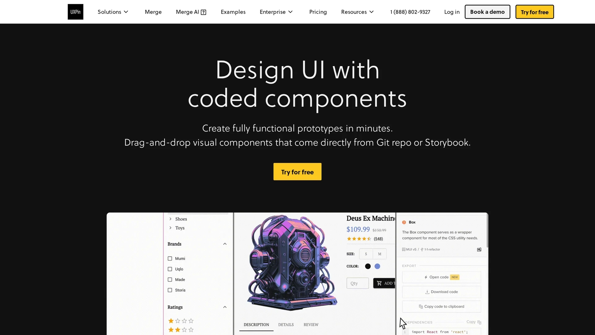uxpin homepage