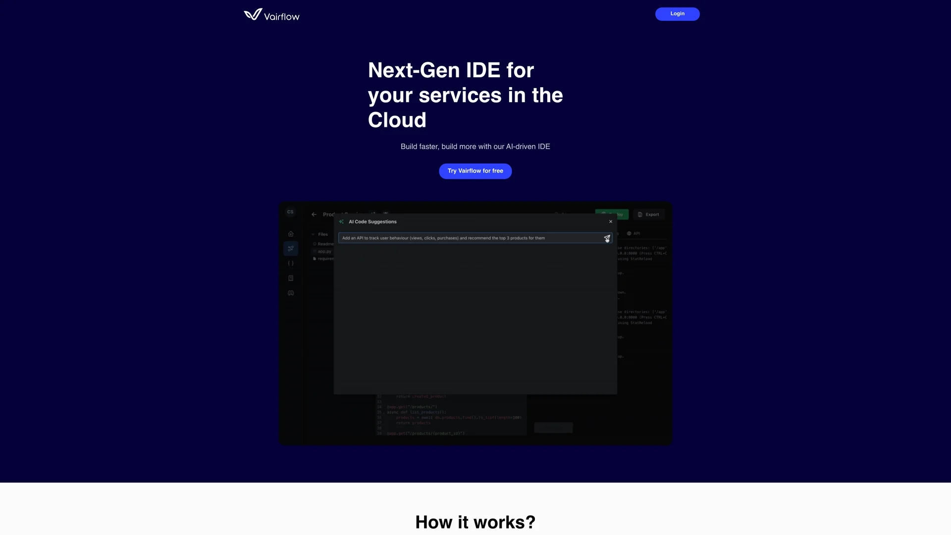 vairflow homepage