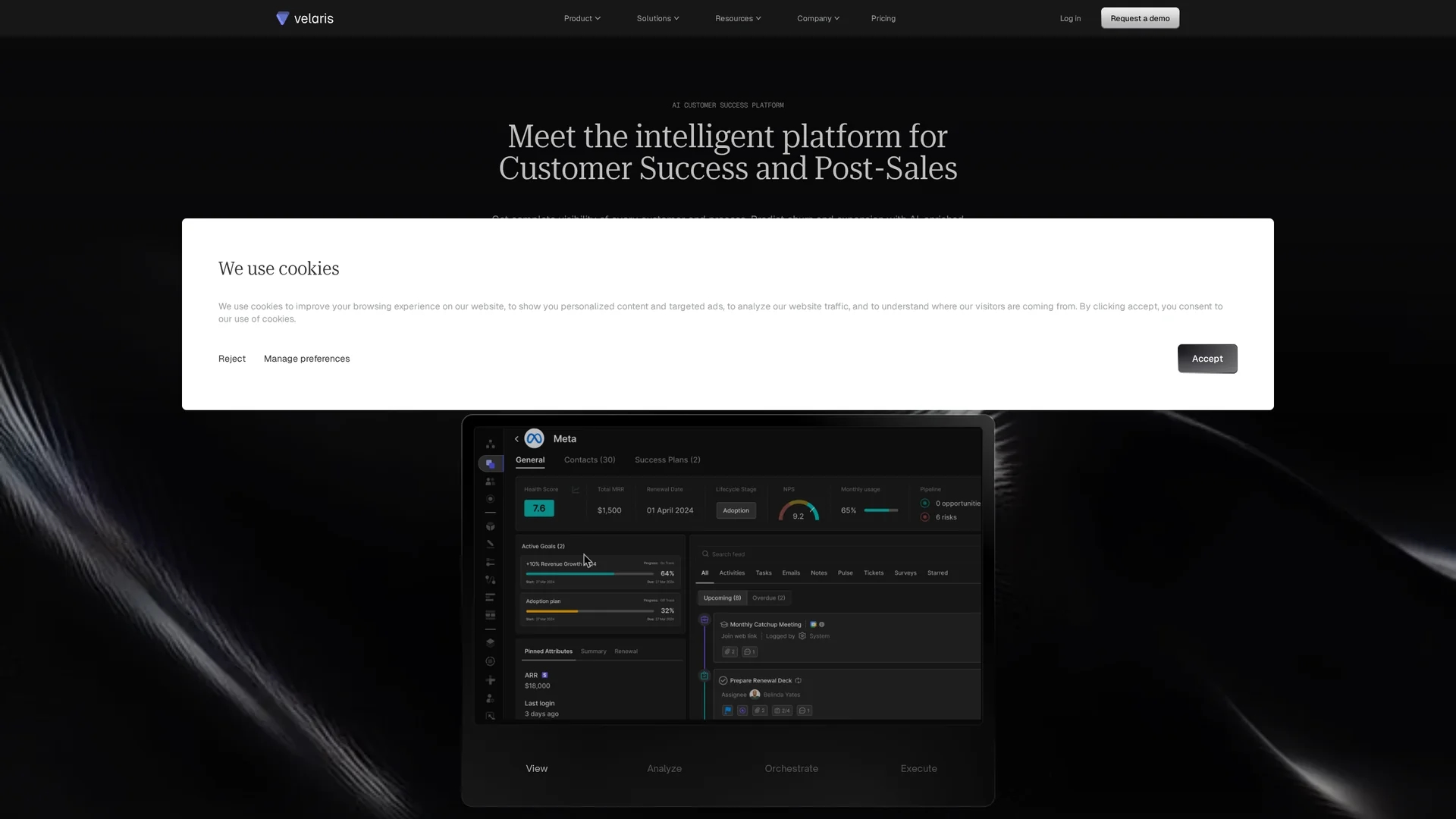 velaris homepage