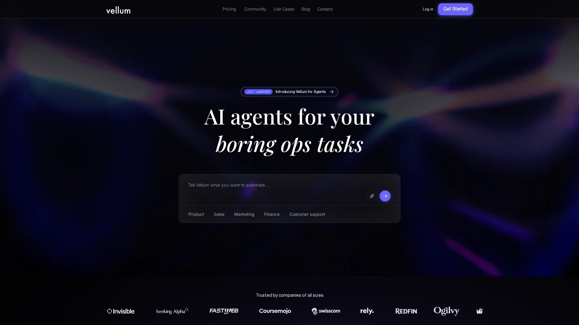 vellum-ai homepage