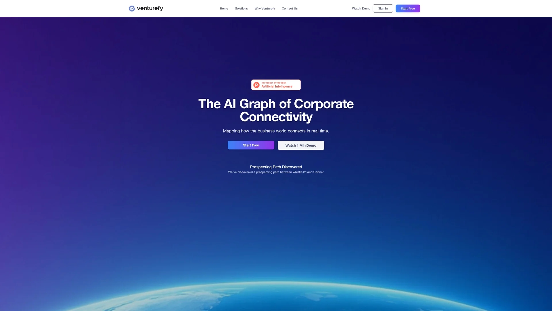venturefy-ai homepage