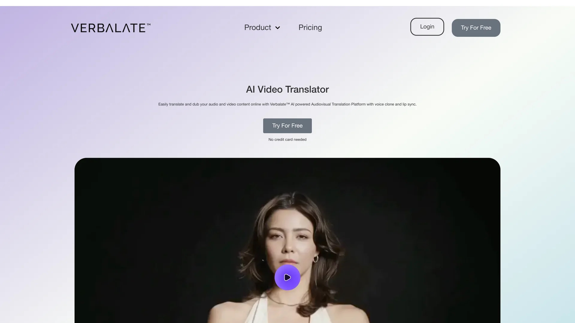 verbalate homepage