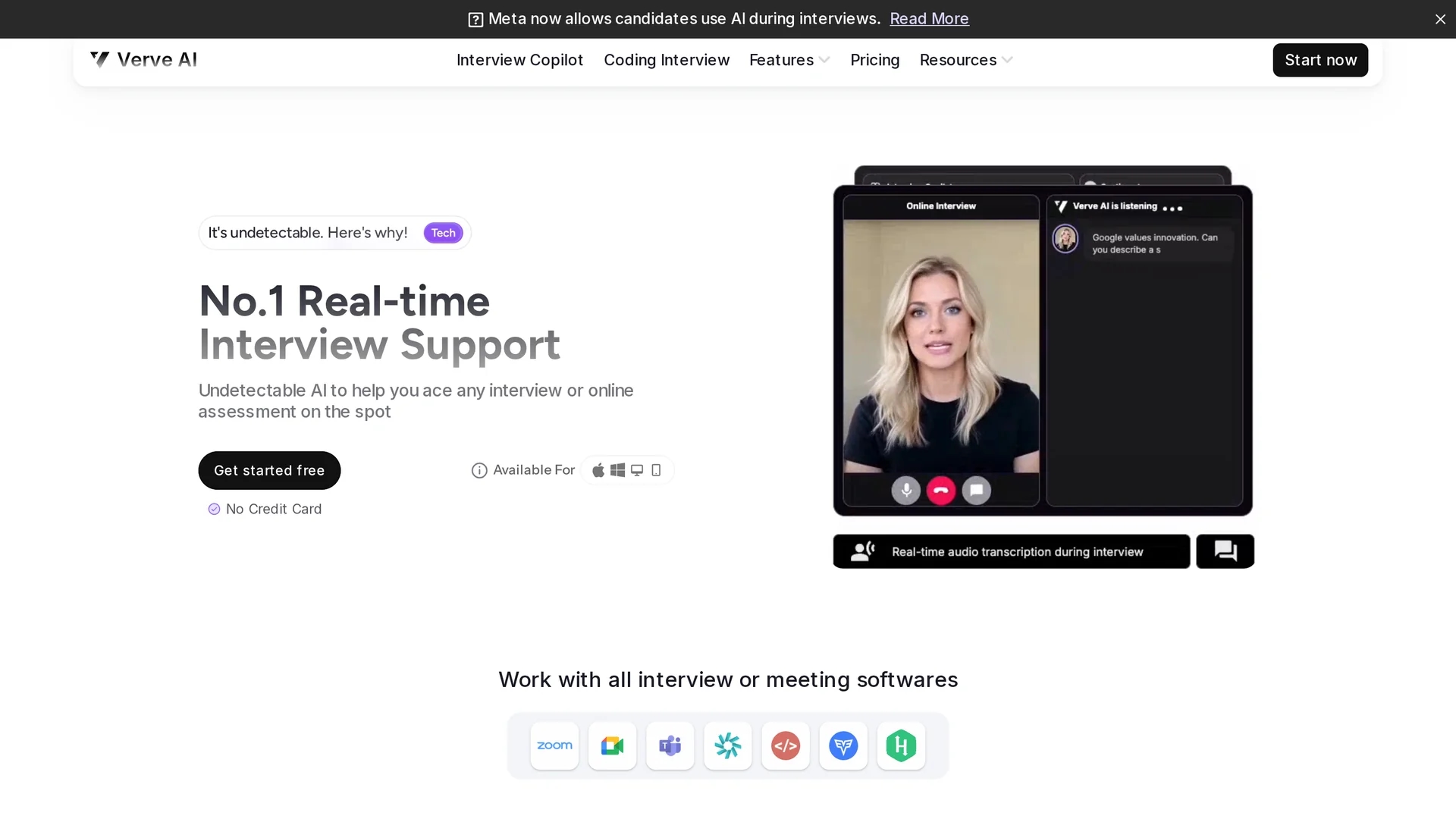 verve-ai-interview-copilot homepage