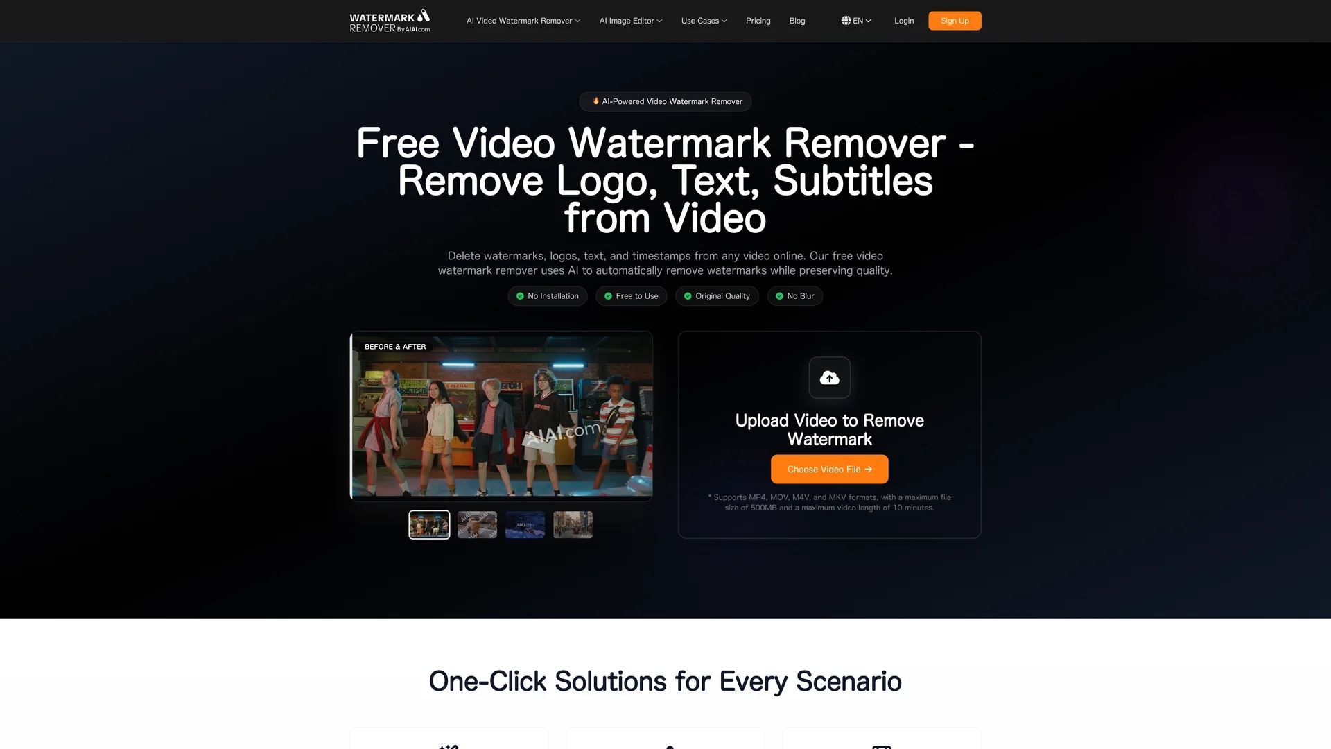 video-watermark-remover homepage