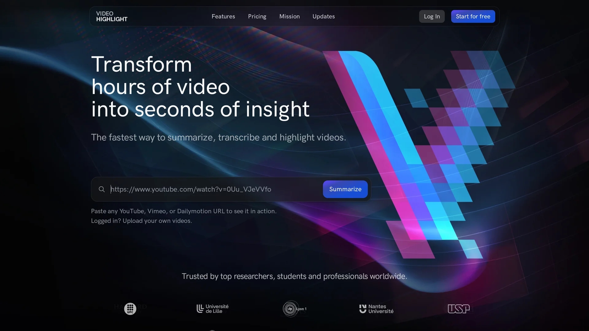 videohighlight homepage