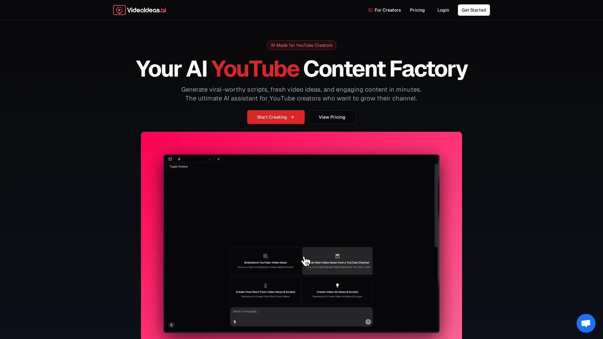 videoideas-ai homepage