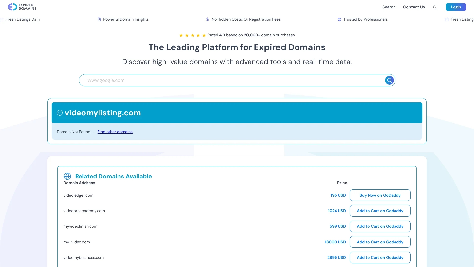 videomylisting homepage