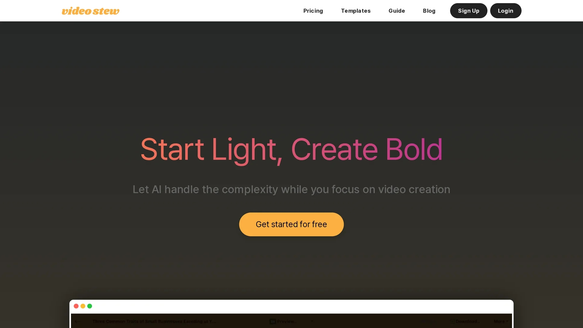 videostew homepage