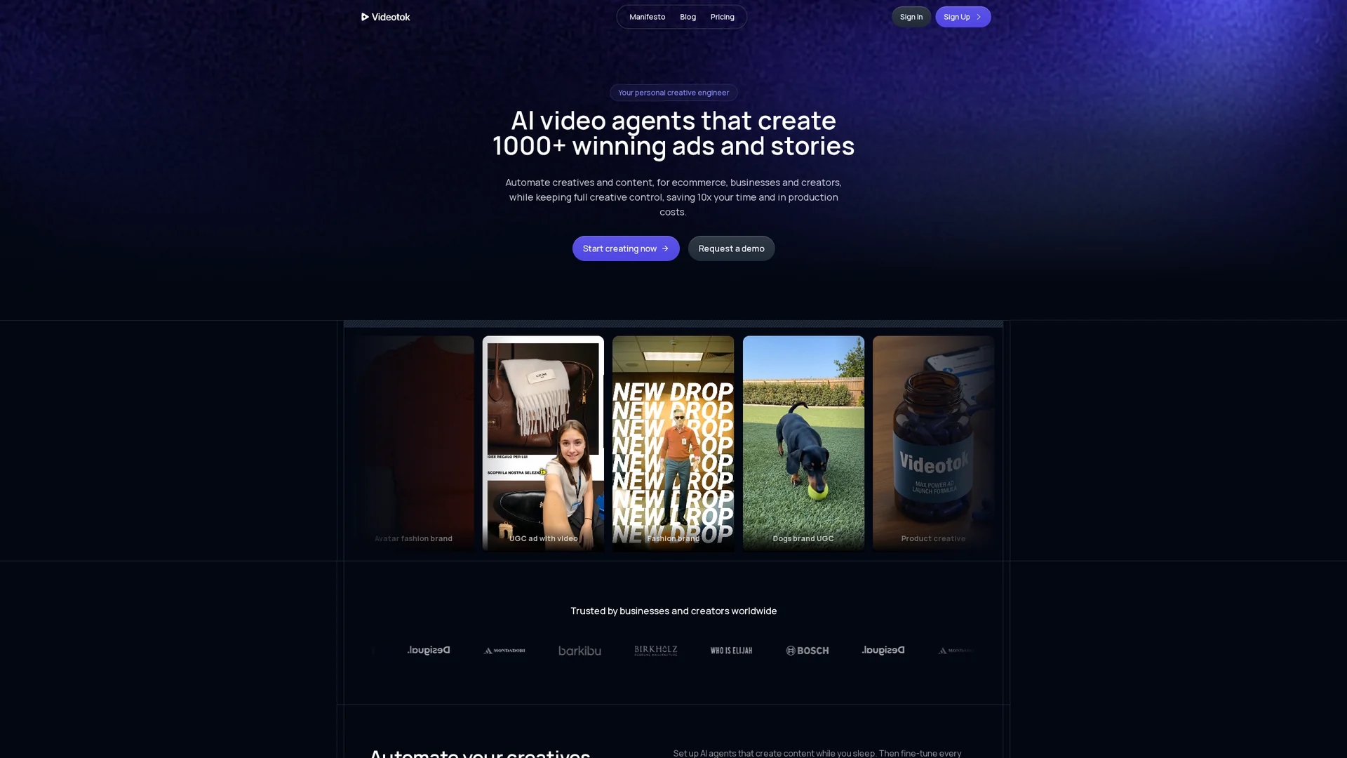videotok homepage