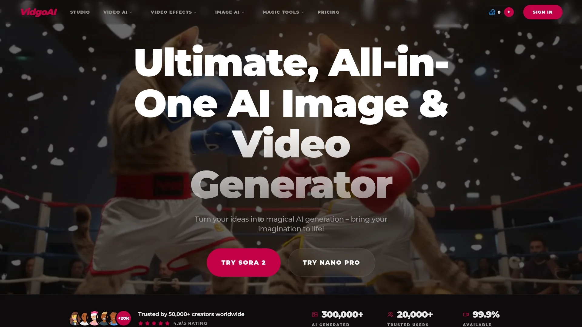 vidgo-ai homepage